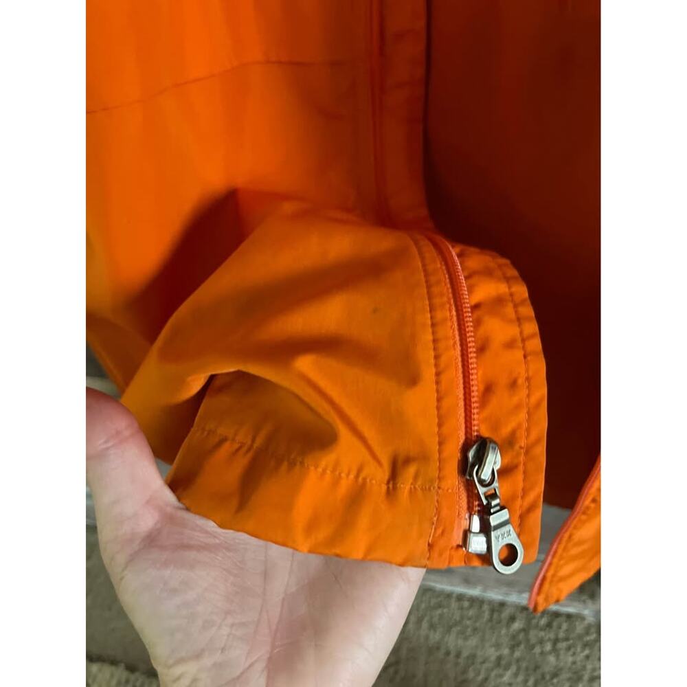 Vintage 90s Y2K Eddie Bauer Windbreaker Jacket Orange Medium Gorp Granola Coat - Picture 8 of 12